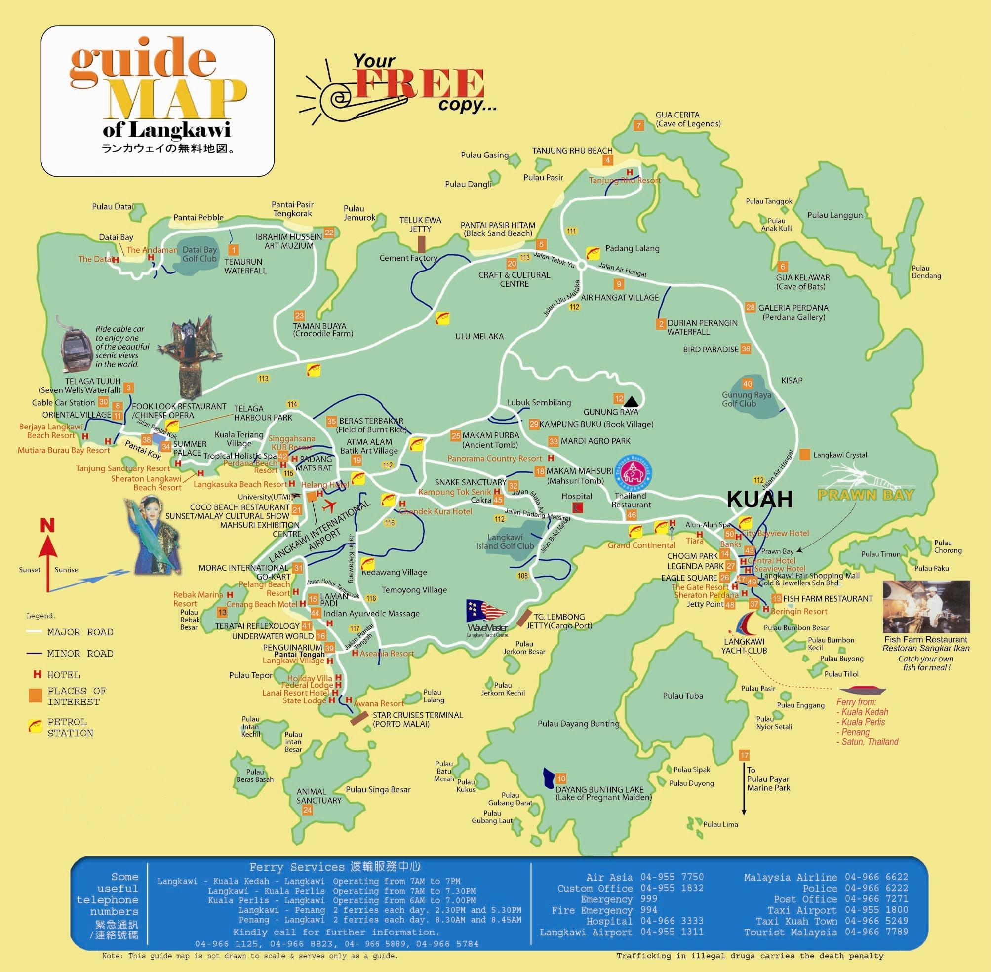 langkawi map